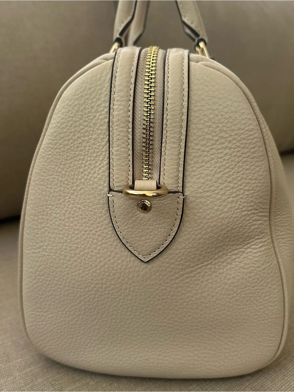 Rowan Large Satchel Bag in Ivory - Picture 4 of 9
